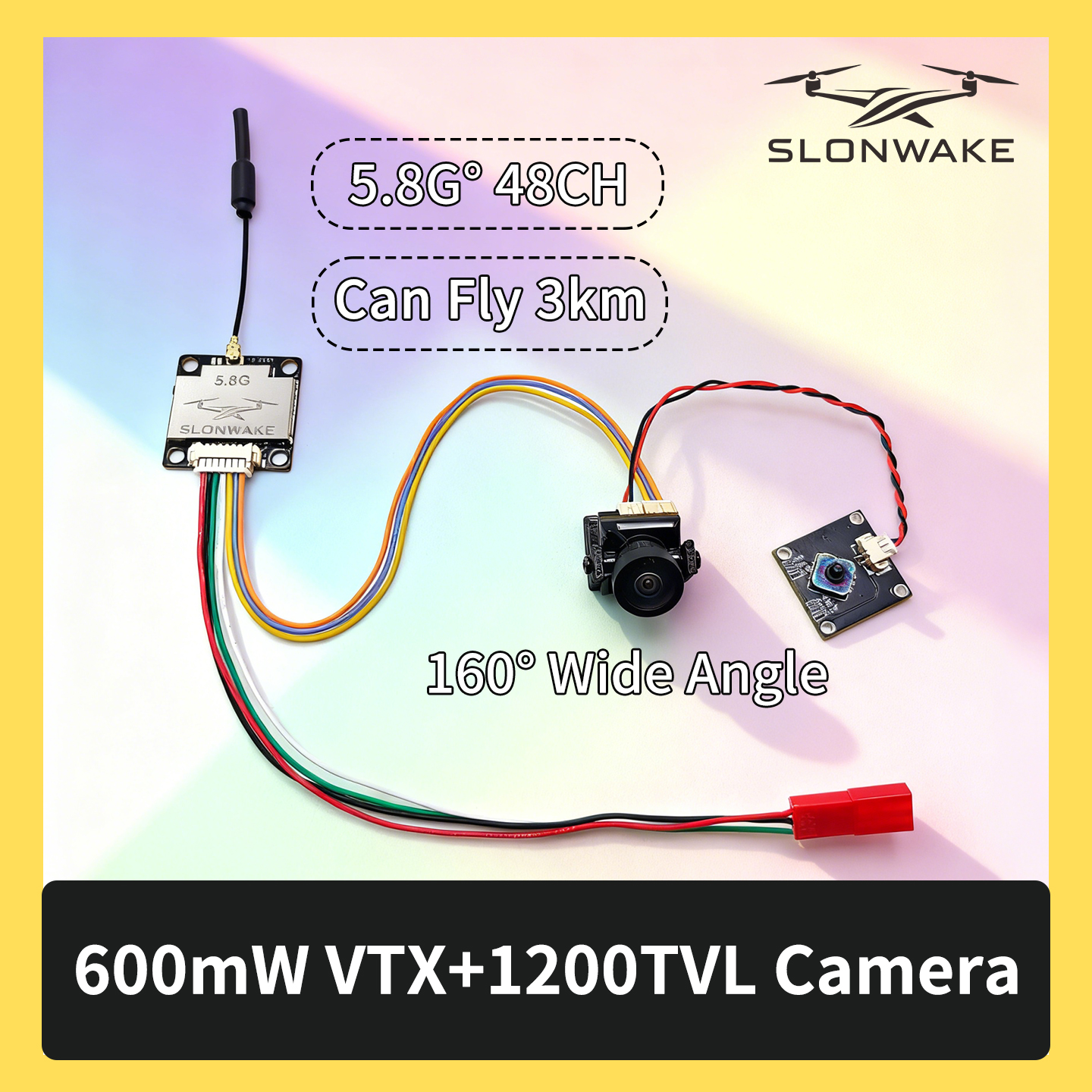 SLONWAKE 5.8G 600mW 7-24V FPV  - Drone Kit With Camera avis et prix